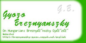 gyozo breznyanszky business card